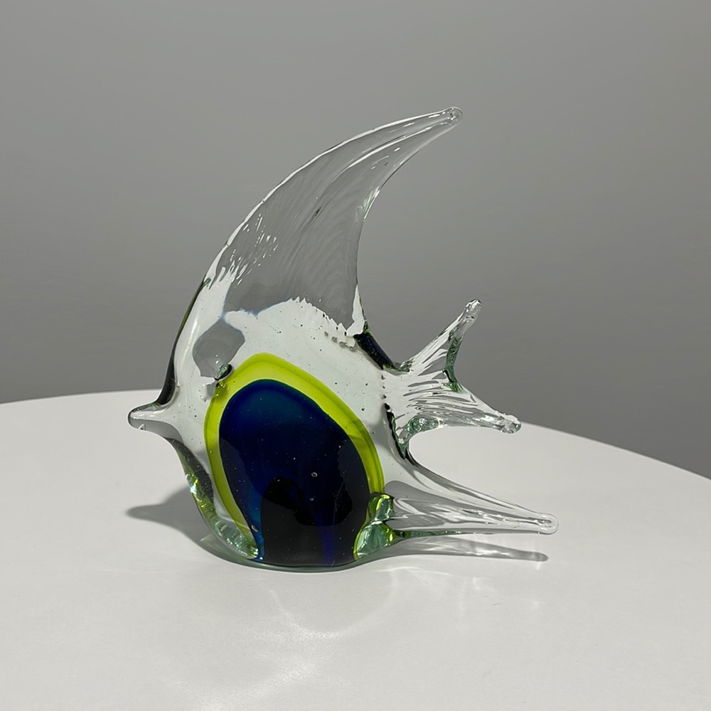 Hand-blown glass fish home decor collectible